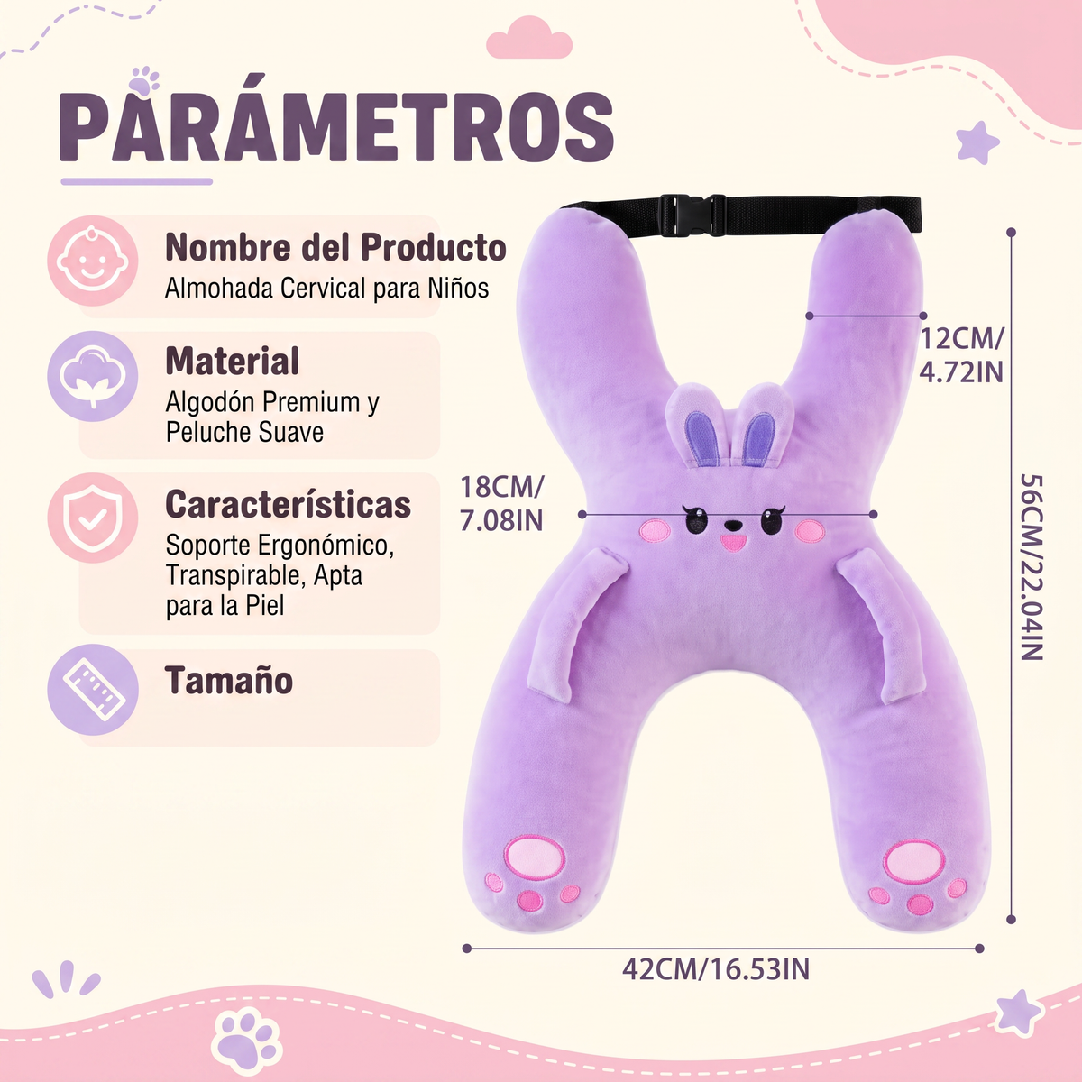 Almohada Cervical para Niños